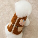 Autumn & Winter 3D Bear Design Harness Vest Pet Apparel for Small/Medium Puppies (Teddy, Bichon) and Cats