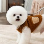 Autumn & Winter 3D Bear Design Harness Vest Pet Apparel for Small/Medium Puppies (Teddy, Bichon) and Cats - Image 3