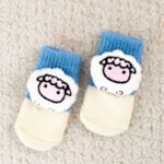 3D Doll Design Anti-Slip, Anti-Scratch & Anti-Dirty Pet Socks, 4-Pack - Image 2