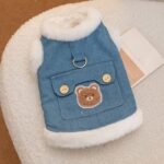 Autumn & Winter 3D Bear Design Harness Vest Pet Apparel for Small/Medium Puppies (Teddy, Bichon) and Cats - Image 11