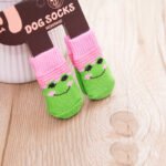 3D Doll Design Anti-Slip, Anti-Scratch & Anti-Dirty Pet Socks, 4-Pack - Image 12