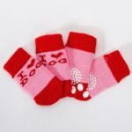3D Doll Design Anti-Slip, Anti-Scratch & Anti-Dirty Pet Socks, 4-Pack - Image 16