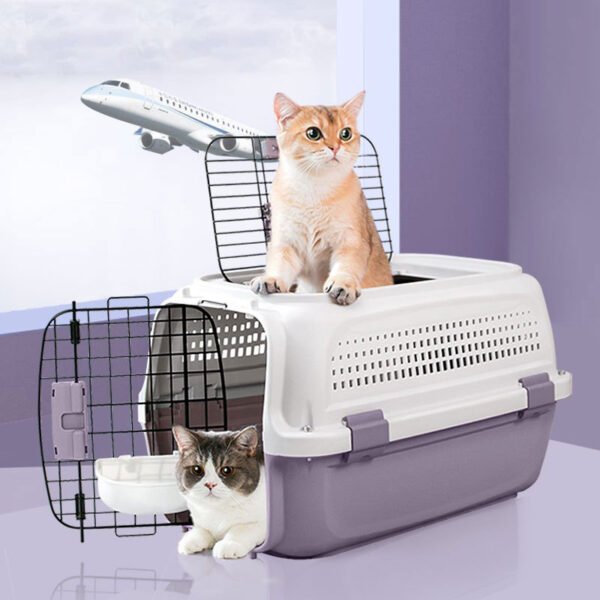 Airline-Approved Cat Carrier, Portable Handheld Pet Travel Crate for Cats & Dogs