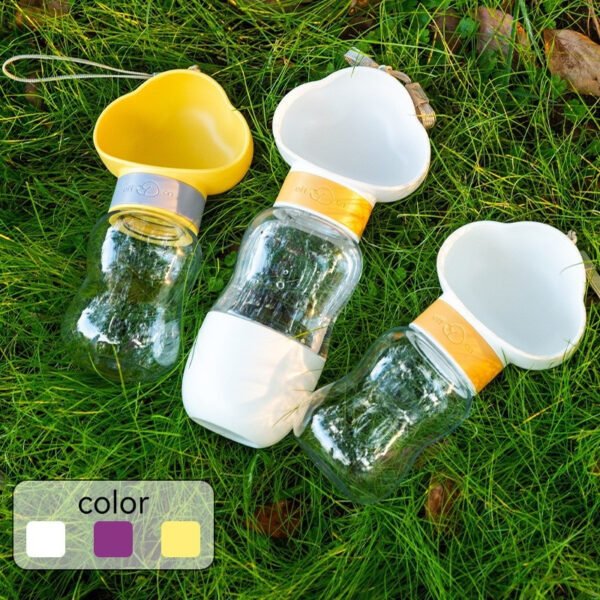 Automatic Pet Water Dispenser, Portable Dog Travel Water Bottle for Walking, Hanging Water & Food Cup for Cats and Dogs