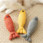 Catnip Fish Cat Toy, Self-Playing Boredom Relief Realistic Fish Teething Wand for Kittens & Adult Cats - Image 2