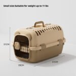Cute Bear Pet Airline Carrier, Portable Travel Crate for Cats & Dogs, Breathable Large-Capacity Pet Transport Bag - Image 4
