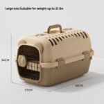 Cute Bear Pet Airline Carrier, Portable Travel Crate for Cats & Dogs, Breathable Large-Capacity Pet Transport Bag - Image 5