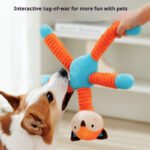 Cartoon Plush Chew Squeaky Hug Toy, Interactive Training Pet Toy for Small Dogs, Boredom Relief Puppy Supplies - Image 4