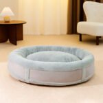 All-Season Round Pet Bed, Thickened & Warm Dog Bed for Small/Medium Dogs and Cats - Image 4