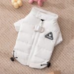 Autumn & Winter Thickened Warm Clover Pattern Pet Down Jacket - Image 5